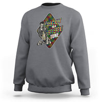 Autism Awareness Sweatshirt Rockin' To A Different Tune Skeleton - Wonder Print Shop