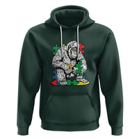 Autism Awareness Bigfoot Puzzle Autistic Warrior Hoodie - Wonder Print Shop