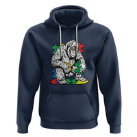 Autism Awareness Bigfoot Puzzle Autistic Warrior Hoodie - Wonder Print Shop