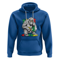 Autism Awareness Bigfoot Puzzle Autistic Warrior Hoodie - Wonder Print Shop