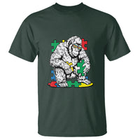 Autism Awareness Bigfoot Puzzle Autistic Warrior T Shirt - Wonder Print Shop