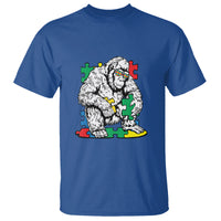 Autism Awareness Bigfoot Puzzle Autistic Warrior T Shirt - Wonder Print Shop