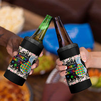 Autism Awareness 4 in 1 Can Cooler Tumbler What Makes You Different Is What Makes You Beautiful Autistic Elephant Mom