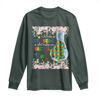 Autism Awareness Long Sleeve Shirt What Makes You Different Is What Makes You Beautiful Autistic Elephant Mom