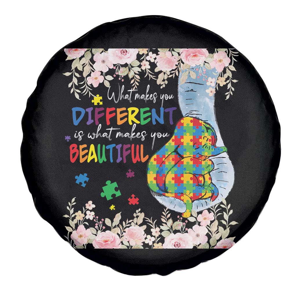 Autism Awareness Spare Tire Cover What Makes You Different Is What Makes You Beautiful Autistic Elephant Mom