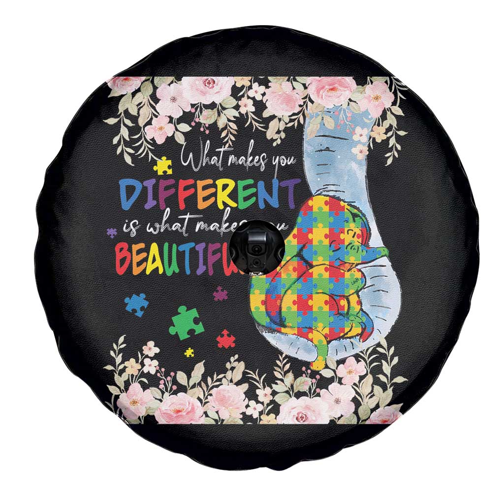Autism Awareness Spare Tire Cover What Makes You Different Is What Makes You Beautiful Autistic Elephant Mom