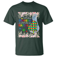 Autism Awareness T Shirt What Makes You Different Is What Makes You Beautiful Autistic Elephant Mom - Wonder Print Shop
