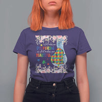 Autism Awareness T Shirt For Women What Makes You Different Is What Makes You Beautiful Autistic Elephant Mom - Wonder Print Shop