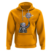 Autism Awareness Hoodie Astronaut Puzzle Balloon Autistic Outer Space - Wonder Print Shop