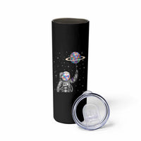 Autism Awareness Skinny Tumbler Astronaut Puzzle Balloon Autistic Outer Space