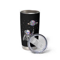 Autism Awareness Tumbler Cup Astronaut Puzzle Balloon Autistic Outer Space
