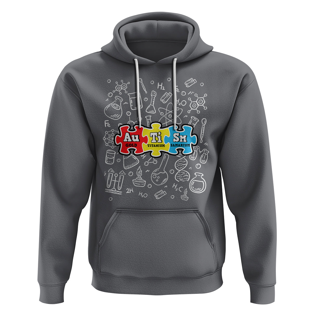 Autism Awareness Puzzle Periodic Table Autistic Hoodie - Wonder Print Shop