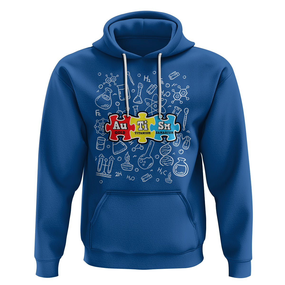 Autism Awareness Puzzle Periodic Table Autistic Hoodie - Wonder Print Shop