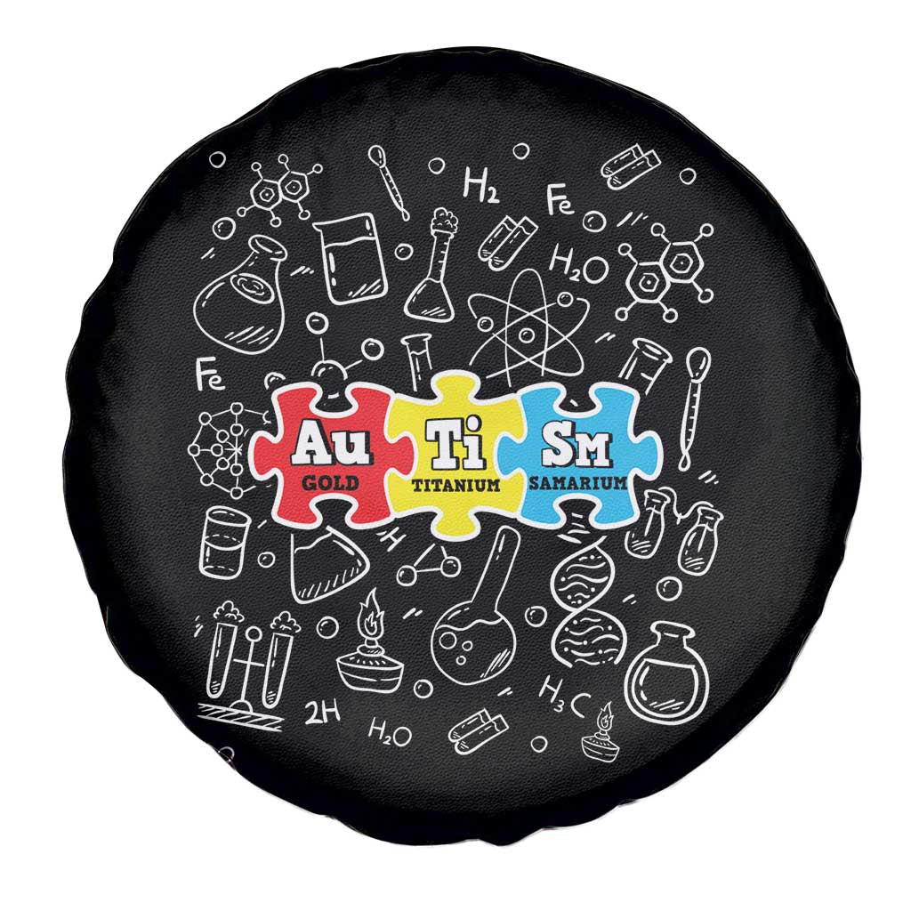 Autism Awareness Puzzle Periodic Table Autistic Spare Tire Cover