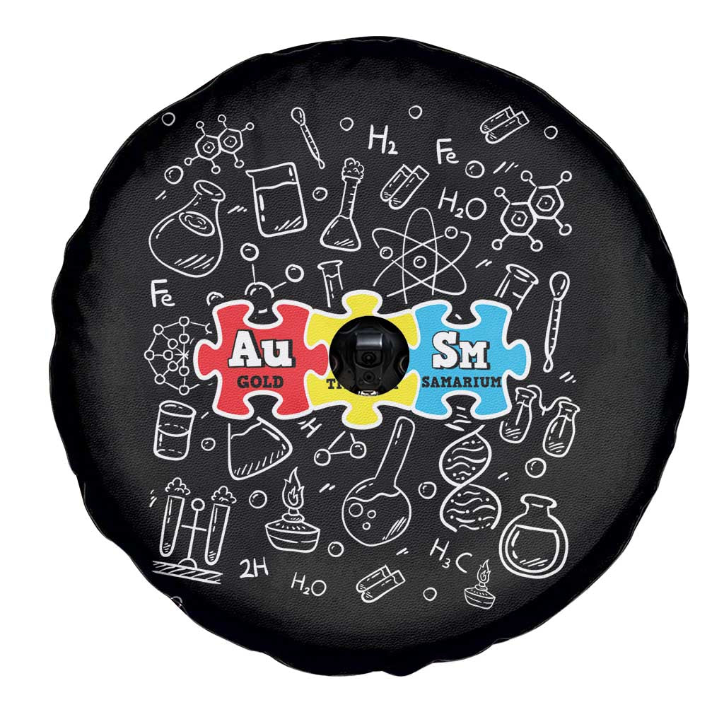 Autism Awareness Puzzle Periodic Table Autistic Spare Tire Cover