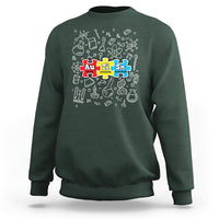 Autism Awareness Puzzle Periodic Table Autistic Sweatshirt - Wonder Print Shop