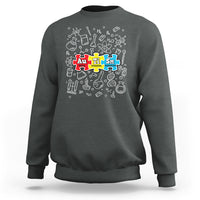 Autism Awareness Puzzle Periodic Table Autistic Sweatshirt - Wonder Print Shop