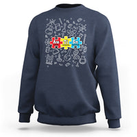 Autism Awareness Puzzle Periodic Table Autistic Sweatshirt - Wonder Print Shop