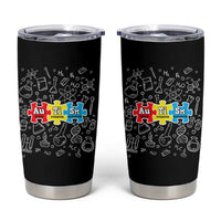 Autism Awareness Puzzle Periodic Table Autistic Tumbler Cup
