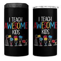 Autism Awareness 4 in 1 Can Cooler Tumbler I Teach Awesome Kids Funny Puzzle Special Education Teacher