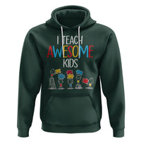 Autism Awareness Hoodie I Teach Awesome Kids Funny Puzzle Special Education Teacher - Wonder Print Shop