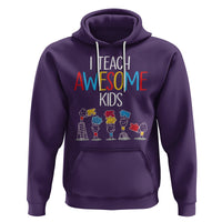 Autism Awareness Hoodie I Teach Awesome Kids Funny Puzzle Special Education Teacher - Wonder Print Shop
