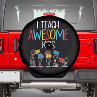 Autism Awareness Spare Tire Cover I Teach Awesome Kids Funny Puzzle Special Education Teacher