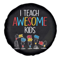 Autism Awareness Spare Tire Cover I Teach Awesome Kids Funny Puzzle Special Education Teacher
