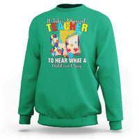Autism Awareness Sweatshirt It Takes A Special Teacher To Hear What A Child Can't Say - Wonder Print Shop