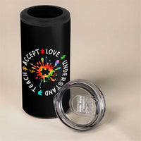 Autism Awareness 4 in 1 Can Cooler Tumbler Special Teacher Teach Accept Understand Love