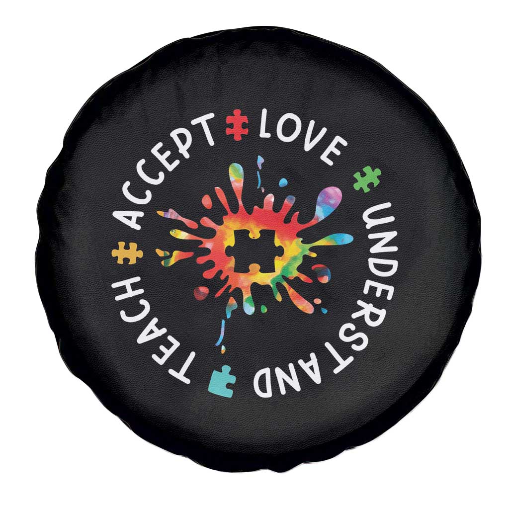 Autism Awareness Spare Tire Cover Special Teacher Teach Accept Understand Love