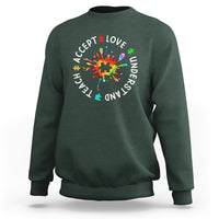 Autism Awareness Sweatshirt Special Teacher Teach Accept Understand Love - Wonder Print Shop