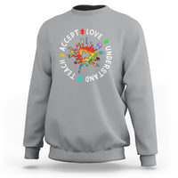 Autism Awareness Sweatshirt Special Teacher Teach Accept Understand Love - Wonder Print Shop