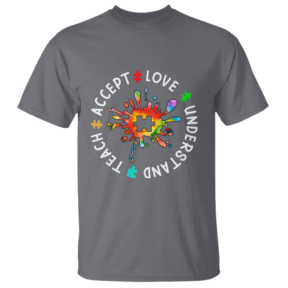 Autism Awareness T Shirt Special Teacher Teach Accept Understand Love - Wonder Print Shop