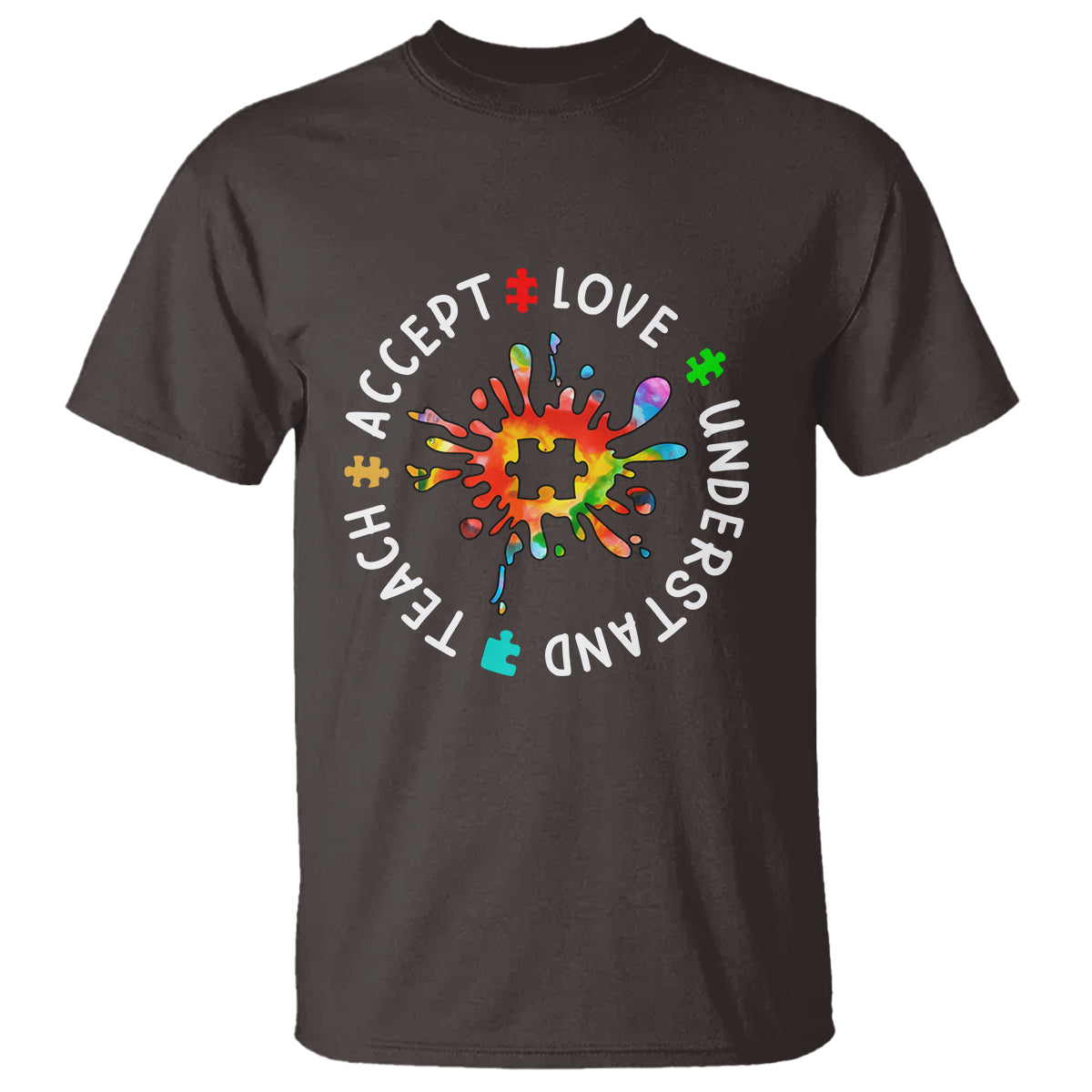 Autism Awareness T Shirt Special Teacher Teach Accept Understand Love - Wonder Print Shop