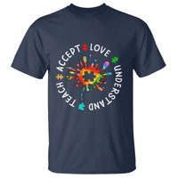 Autism Awareness T Shirt Special Teacher Teach Accept Understand Love - Wonder Print Shop
