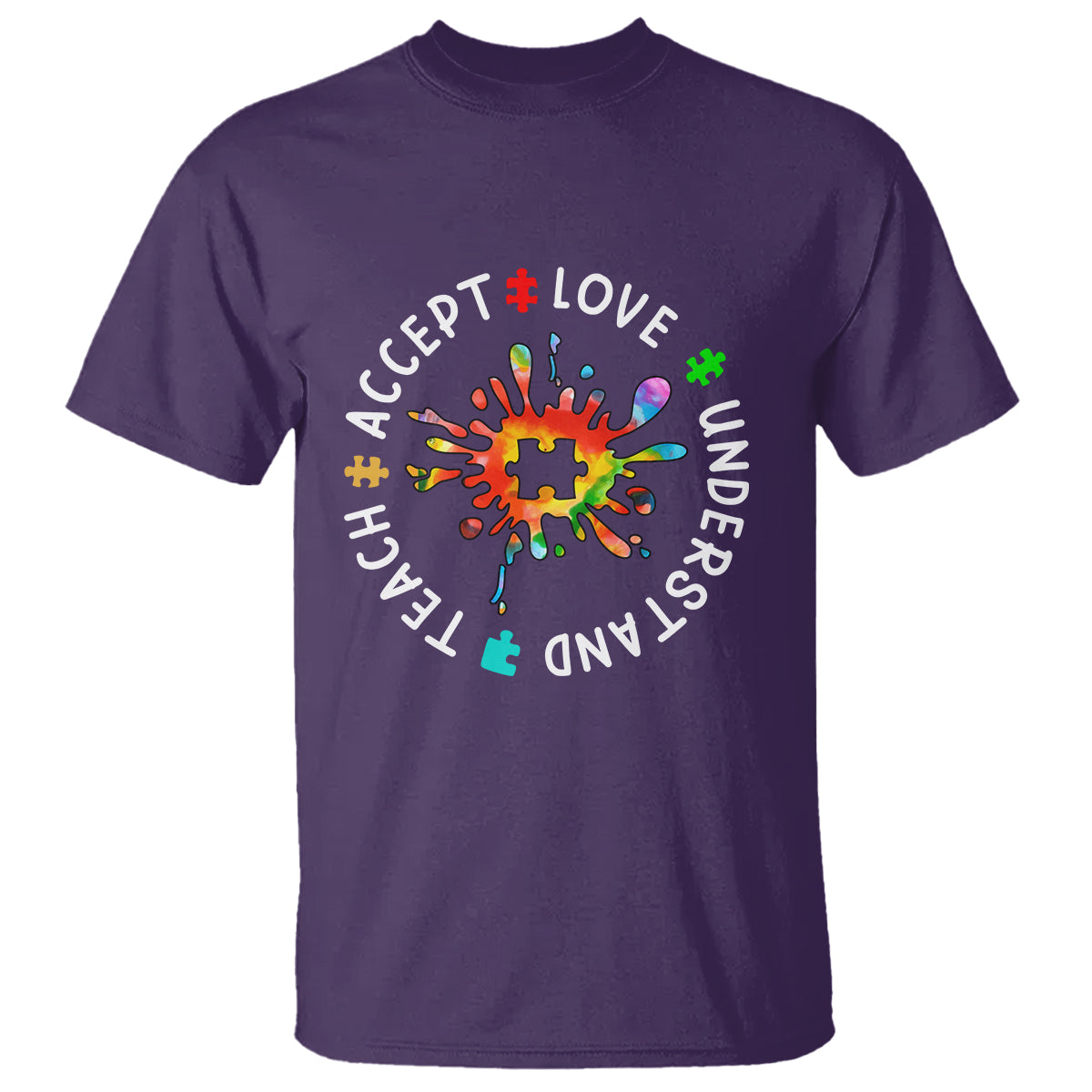Autism Awareness T Shirt Special Teacher Teach Accept Understand Love - Wonder Print Shop