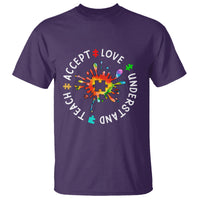 Autism Awareness T Shirt Special Teacher Teach Accept Understand Love - Wonder Print Shop