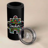 Autism Awareness Special Teacher 4 in 1 Can Cooler Tumbler Teach Accept Understand Love