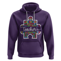 Autism Awareness Hoodie Special Teacher Teach Accept Understand Love - Wonder Print Shop