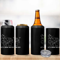 Autism Awareness 4 in 1 Can Cooler Tumbler Let's Grow Together Puzzle Tree