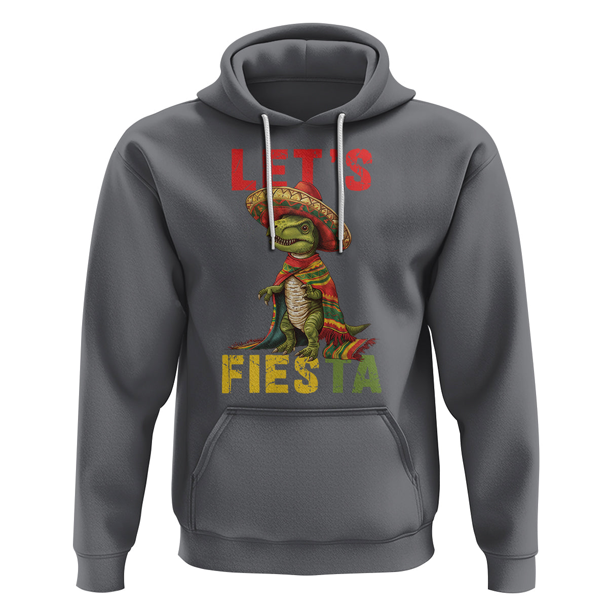 Cinco De Mayo Hoodie Let's Fiesta Mexican Dinosaur Toddler Boys - Wonder Print Shop