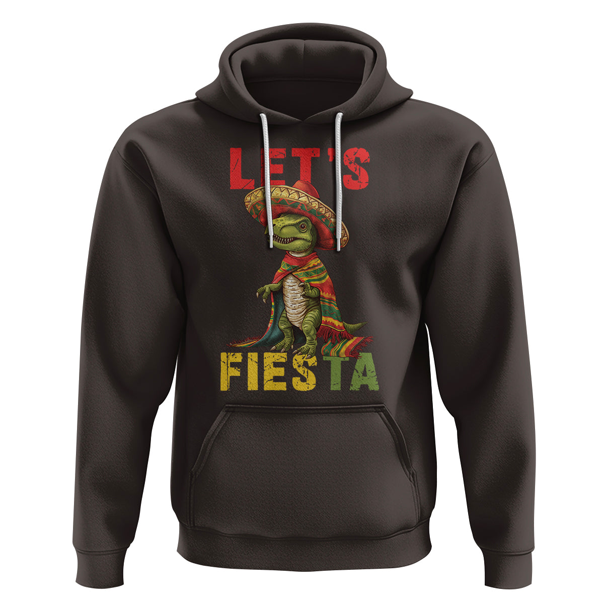 Cinco De Mayo Hoodie Let's Fiesta Mexican Dinosaur Toddler Boys - Wonder Print Shop