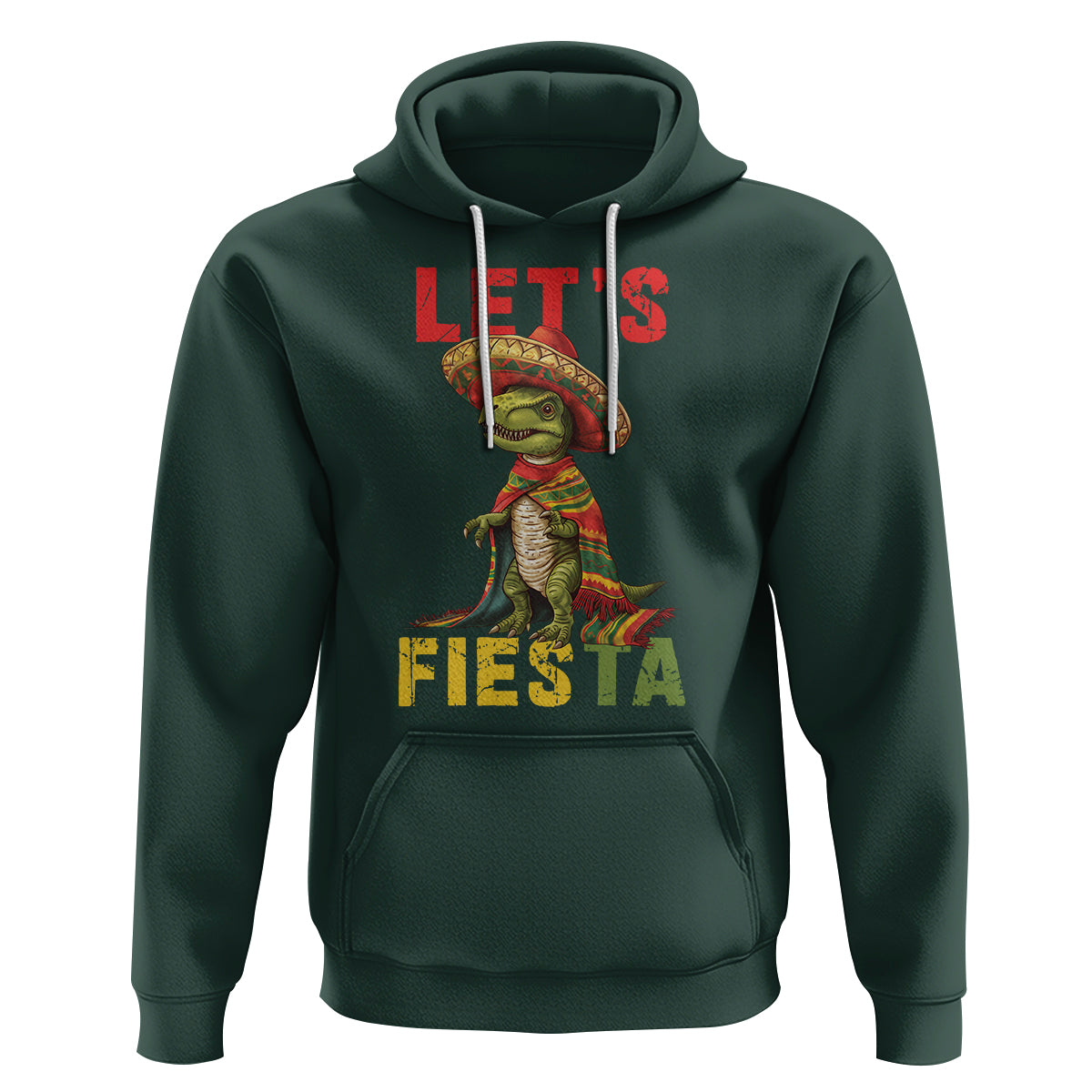 Cinco De Mayo Hoodie Let's Fiesta Mexican Dinosaur Toddler Boys - Wonder Print Shop
