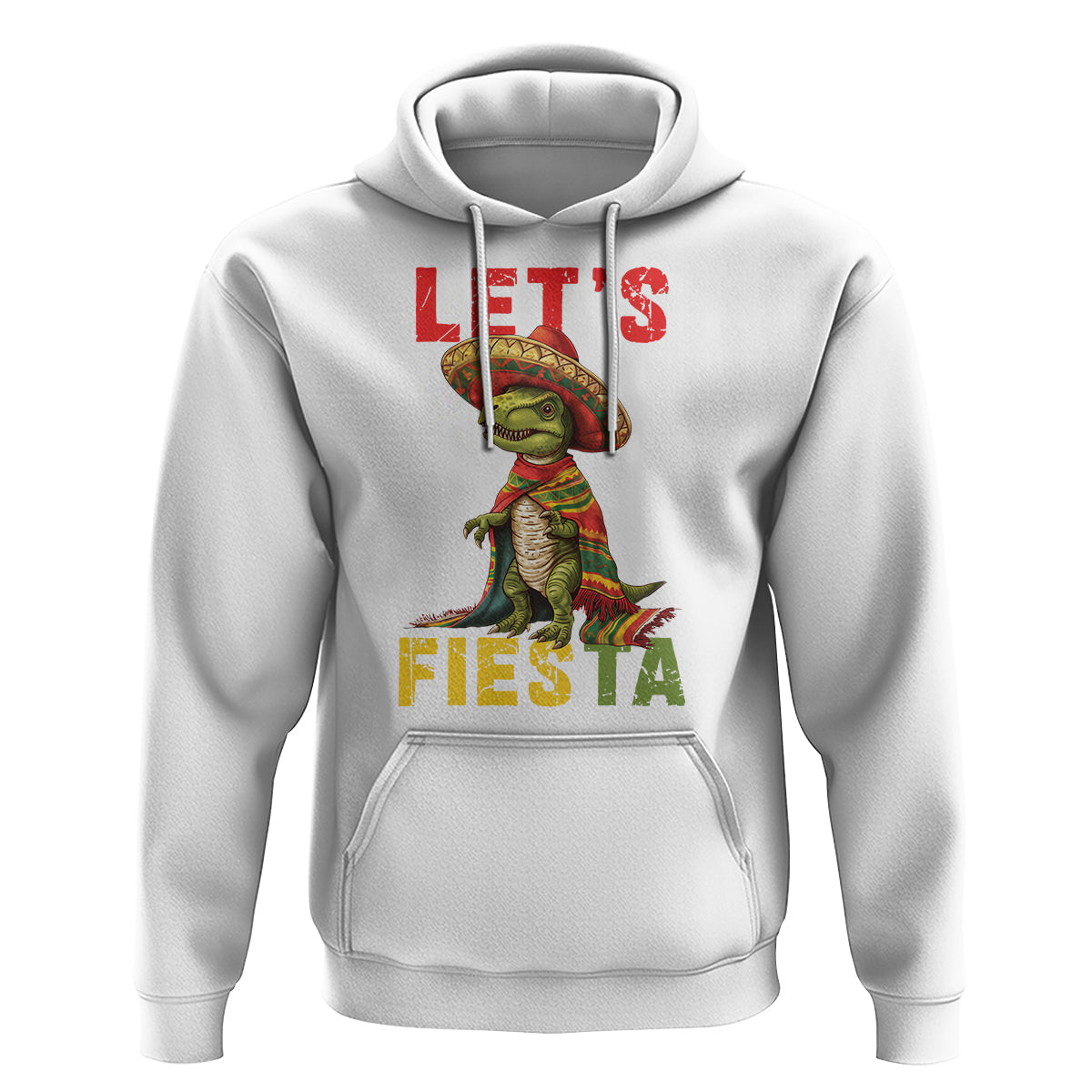 Cinco De Mayo Hoodie Let's Fiesta Mexican Dinosaur Toddler Boys - Wonder Print Shop