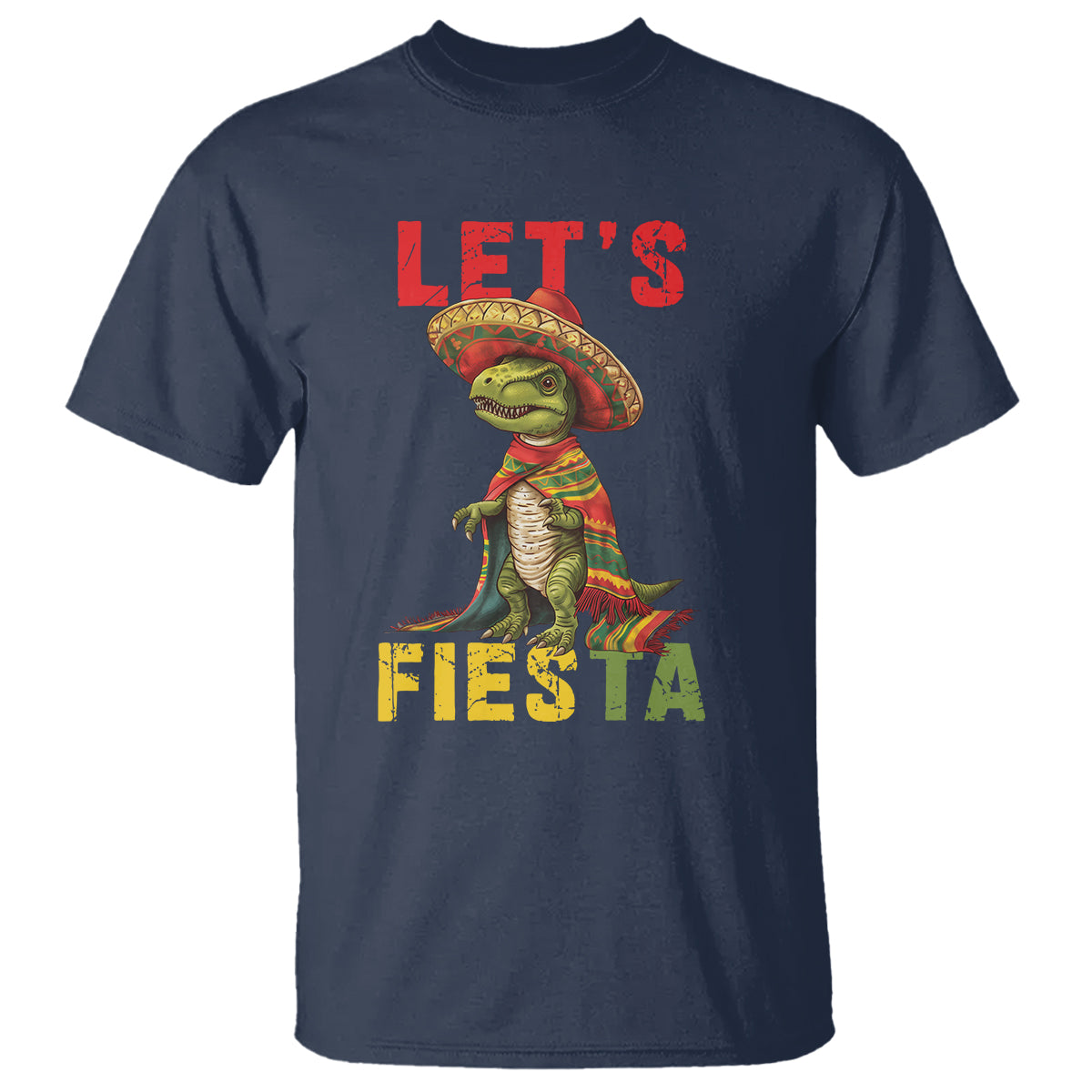 Cinco De Mayo T Shirt Let's Fiesta Mexican Dinosaur Toddler Boys - Wonder Print Shop