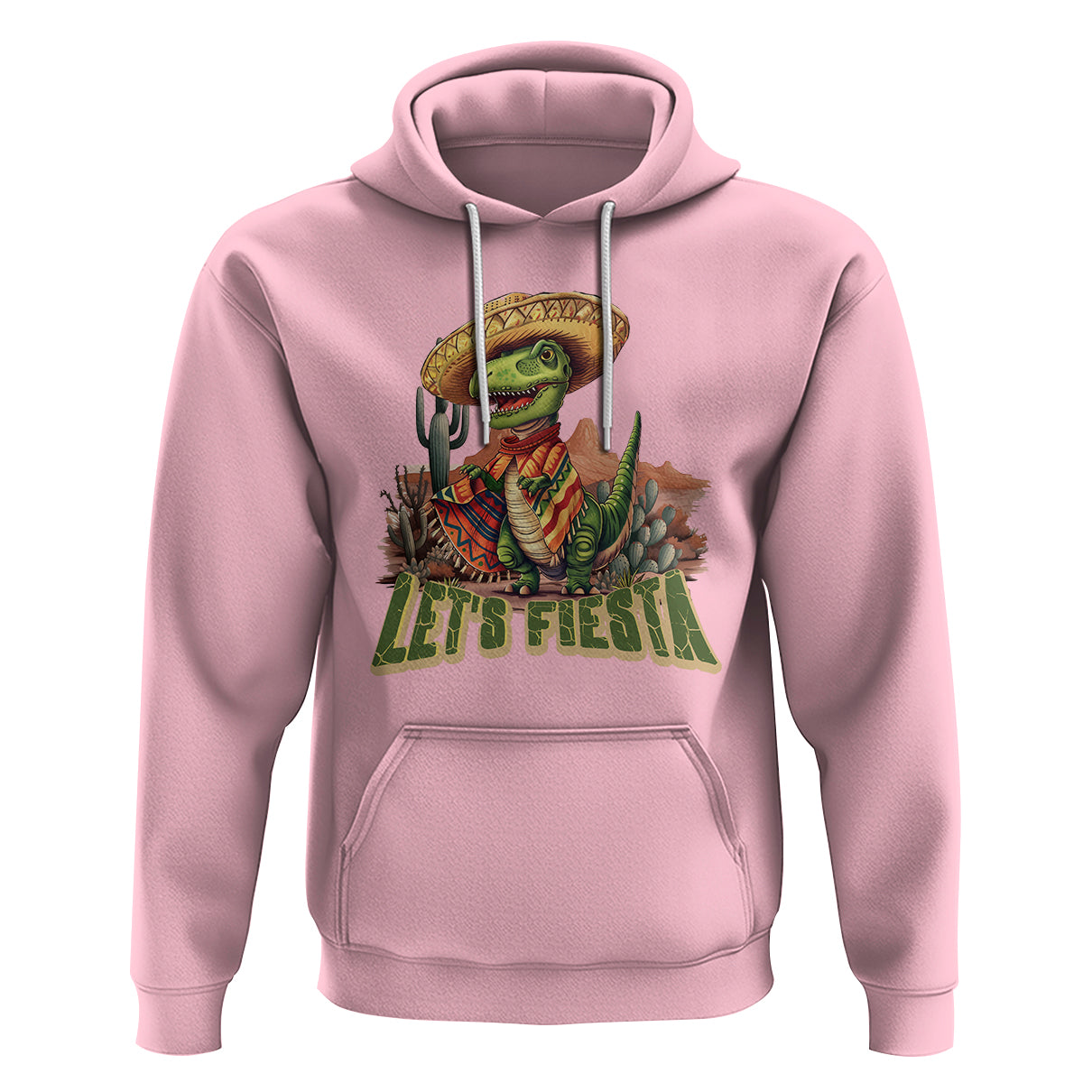 Cinco De Mayo Hoodie Let's Fiesta Mexican Dinosaur Toddler Boys - Wonder Print Shop