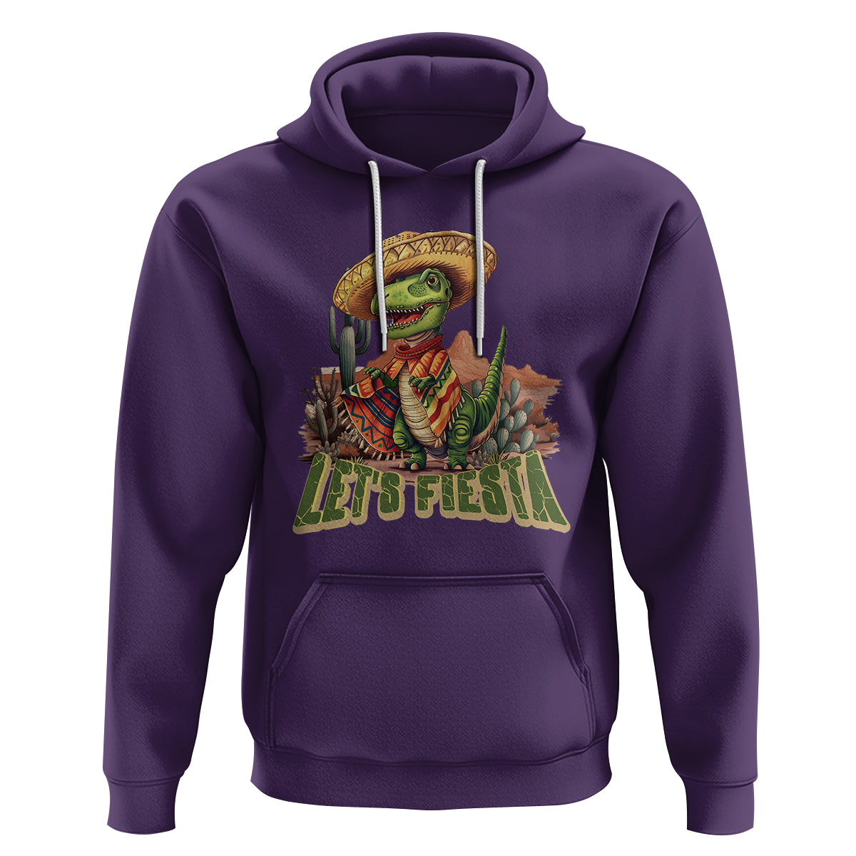 Cinco De Mayo Hoodie Let's Fiesta Mexican Dinosaur Toddler Boys - Wonder Print Shop