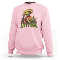 Cinco De Mayo Sweatshirt Let's Fiesta Mexican Dinosaur Toddler Boys - Wonder Print Shop