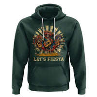 Cinco De Mayo Hoodie Let's Fiesta Skeleton Dancing Mexican Party - Wonder Print Shop